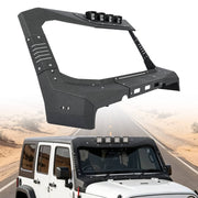 DURAFORCE Steel Armor Windshield Frame Cover Visor Cowl w/LED for Jeep Wrangler JK 2007-18