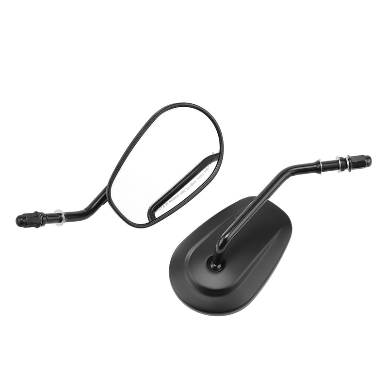 Long Stem Teardrop Rearview Mirrors for Harley Touring Sportster Softail Dyna