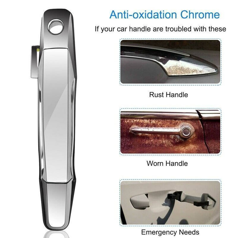 4X Chrome Exterior Door Handle for Chevy Tahoe GMC Yukon Sierra Denali 2007-2013