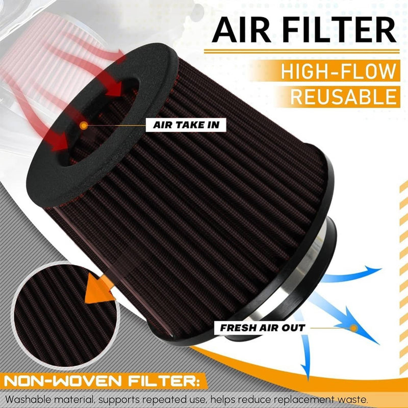 4 Inch Cold Air Intake System with Black Filter for BMW M340i G20 G21 B58 3.0