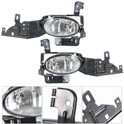 DURAFORCE For 2011-2012 Honda Accord Sedan Clear Fog Lights Bumper Driving Lamps+Switch