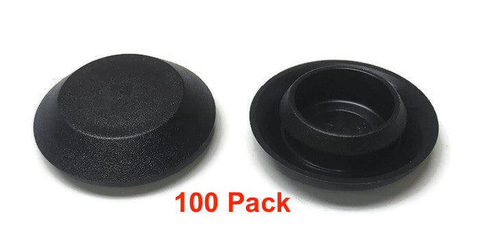 DURAFORCE 100 9/16in Black Plastic Flush Mount Hole Plug for Auto Body Panel