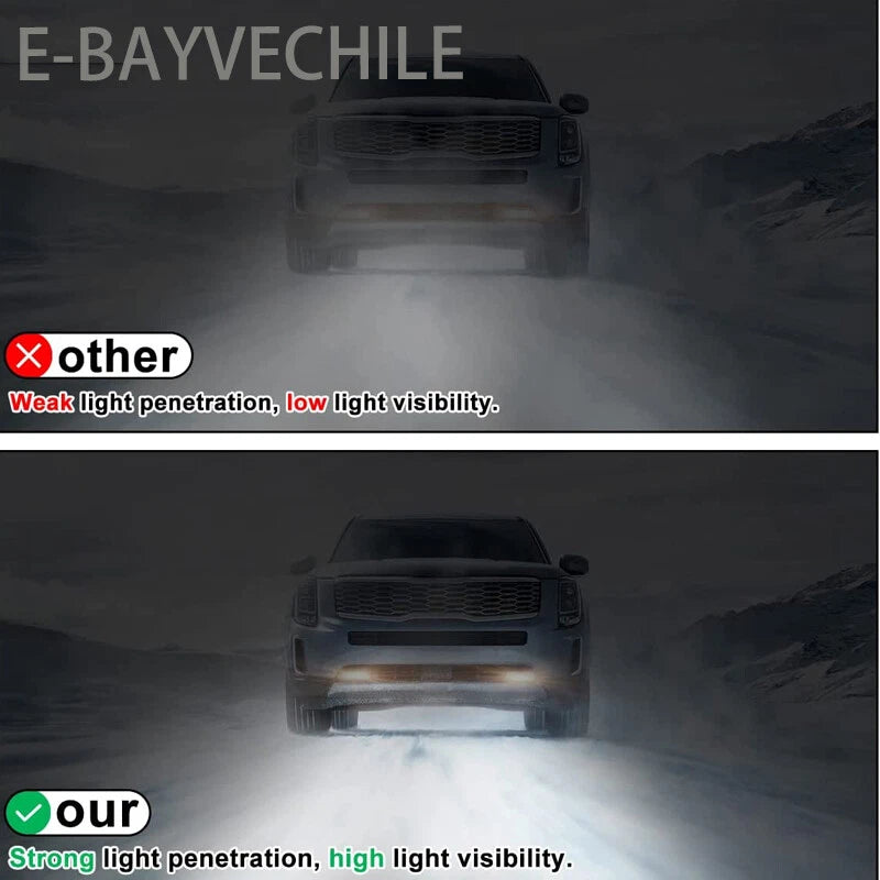 DURAFORCE For 2016-2023 Toyota Tacoma SR SR5 TRD Fog Lights Bumper Lamps Clear Lens Pair