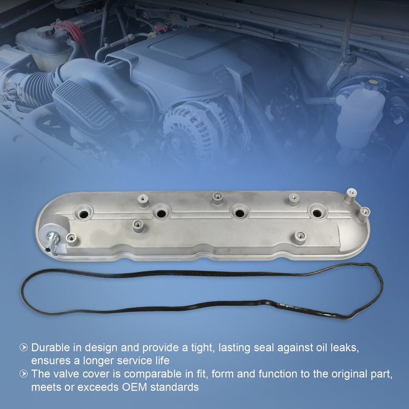 12570427 Left Driver Side Valve Cover for Cadillac Chevy GMC Pontiac 1999-2008