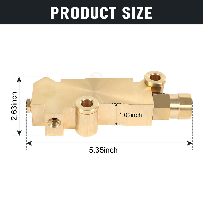 PV2 Brass Brake Proportioning Valve Disc Front Drum Rear & Mount