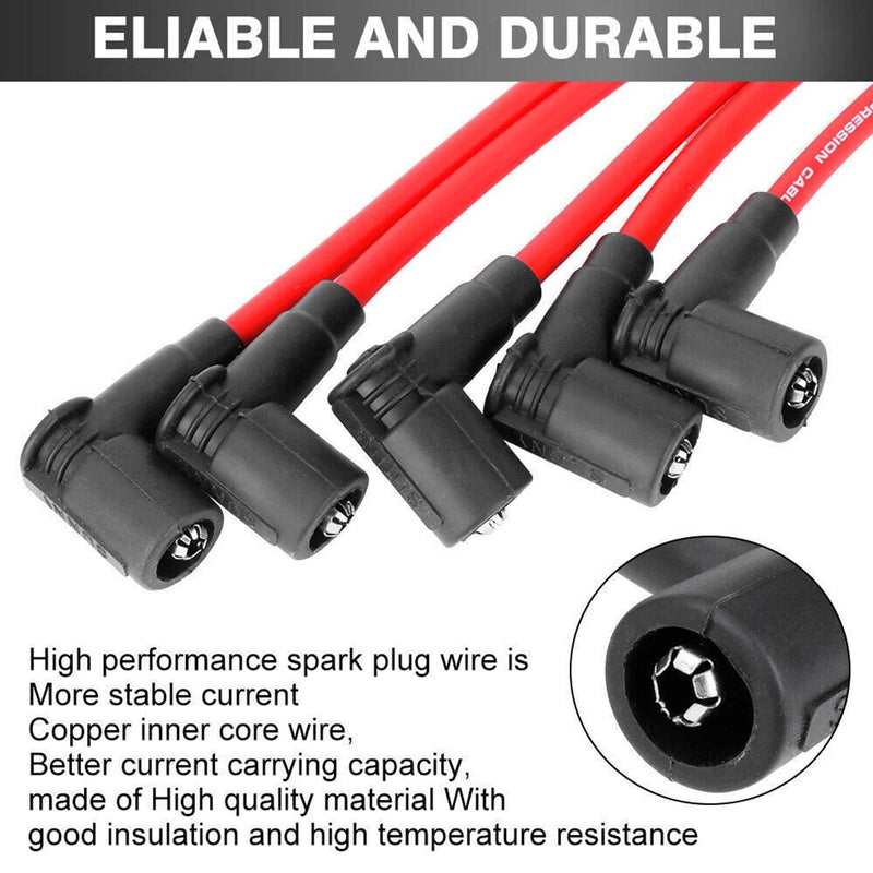 Spark Plug Wire Set for Honda Civic Del Sol EG EK EJ D15 D16 Spiral Core