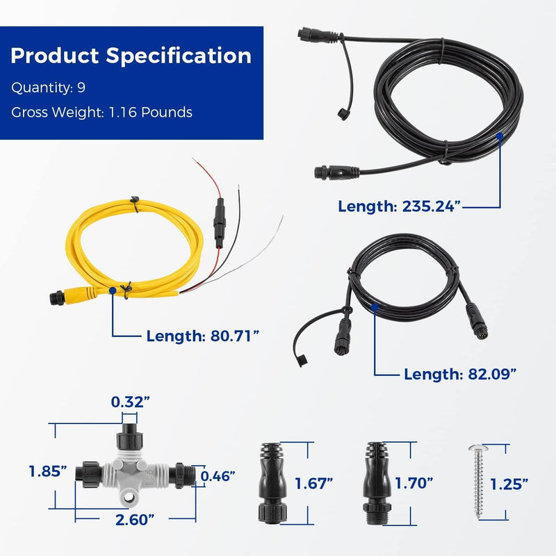 010-11442-00 NMEA 2000 Basic Marine Complete Starter Kit for Garmin
