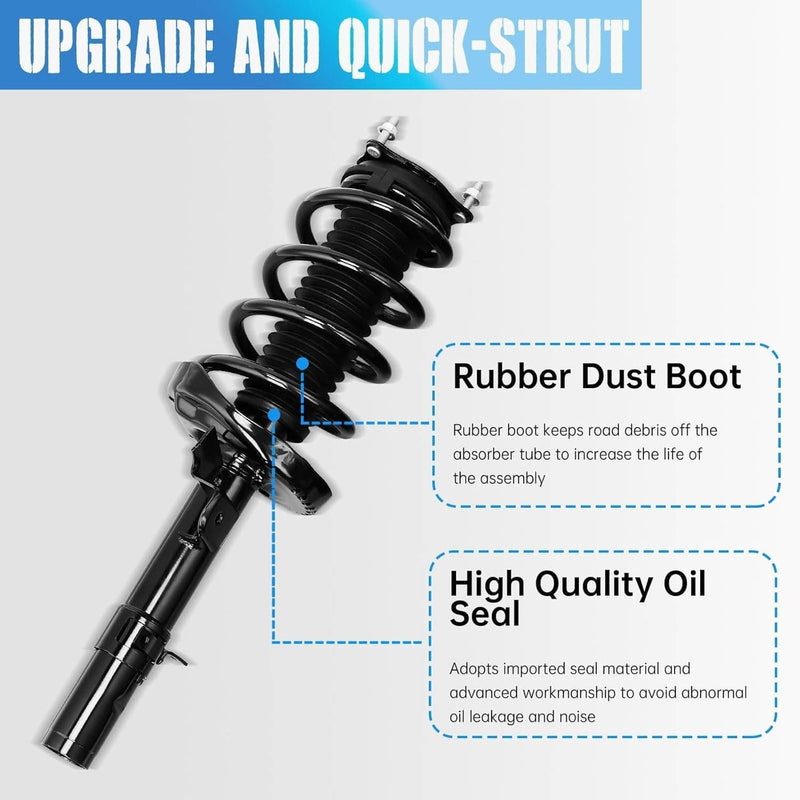 Pair Front LH+RH Shock Absorbers w/Electric for 2017-2020 Acura MDX 51610TRXA03