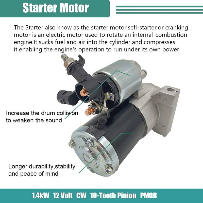 10910N Motor Starter for Chevy Silverado GMC 1500 4.3 5.3 6.2L V6 V8 2014-2016