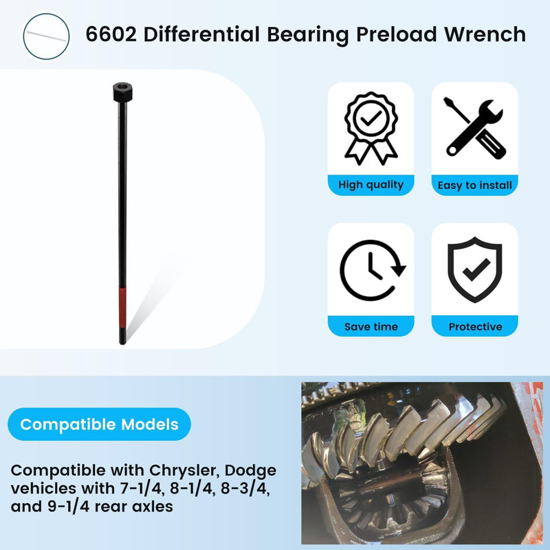 6602 C4164 Differential Bearing Preload Wrench for Chrysler for Dodge Rear Axle