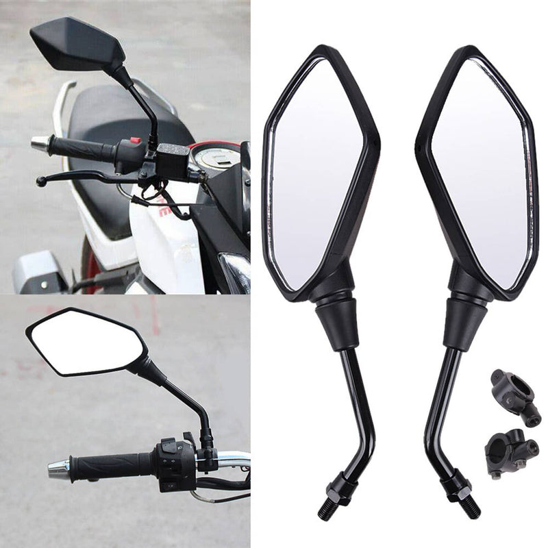 7/8" 22mm Handle Bar Rearview Side Mirror for Motorcycle ATV Scooter Go Kart