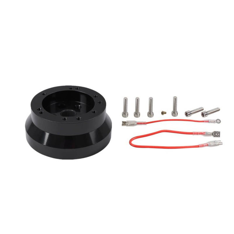 Steering Wheel Short Hub Adapter for Ididit GM Chevy Aluminum Black 5 & 6 Hole