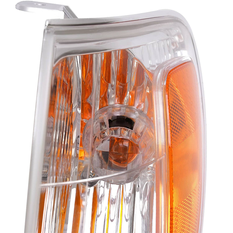 DURAFORCE Corner Signal Marker Lights for Land Cruiser 2005-2007 Chrome Amber L+R Set