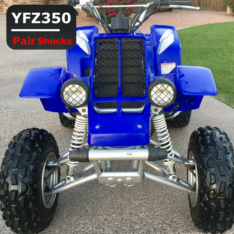 Front Shocks Absorber 1987-2006 for Yamaha Banshee YFZ350 Springs White 2x