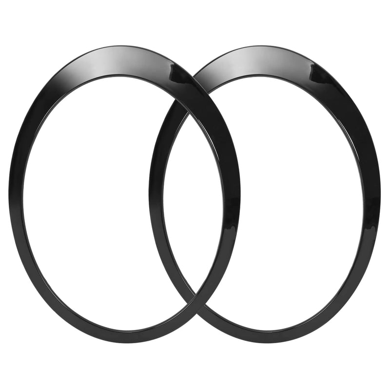DURAFORCE Black Headlight Trims Ring Bezels Cover for Mini Cooper R55 R56 2007-2015 Pair