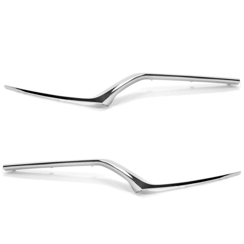 Chrome Trim Grille Headlight Molding for Honda CRV CR-V 2017-2019 Pair