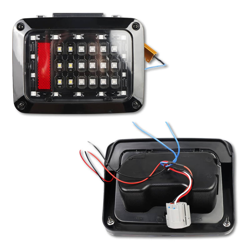 7" LED Headlights Fog Turn Tail Lamp Combo for 07-18 Jeep Wrangler JK