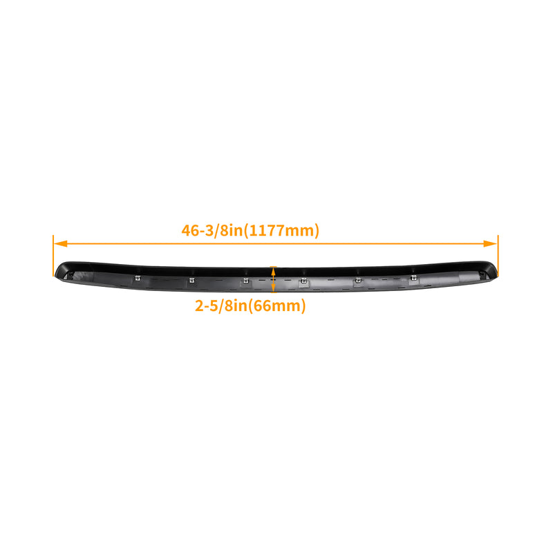 Front Upper Hood Molding Gloss Black for GMC Sierra 2500HD 3500HD 2011-2014