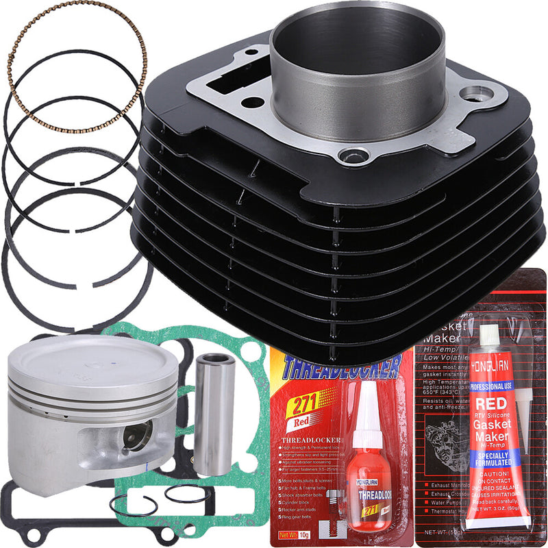 Cylinder Piston Gasket Top End Rebuild Kit for Yamaha Big Bear 400 2000-2012 ATV