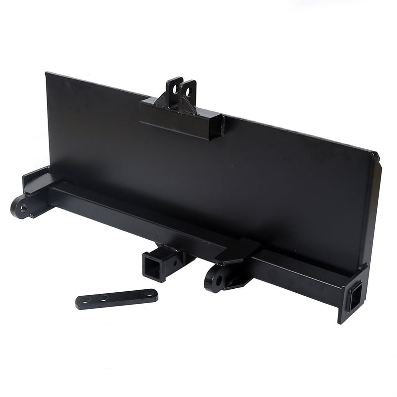 3-Point Attachment Adapter Hitch Adjustable for Skid Steer Loader Tractor