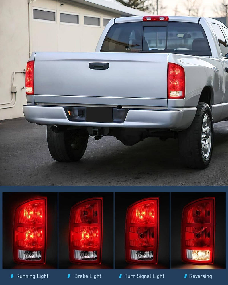 Tail Lights w/Circuit Board for Dodge Ram 1500 2500 3500 Pickup 2002-2006 Pair