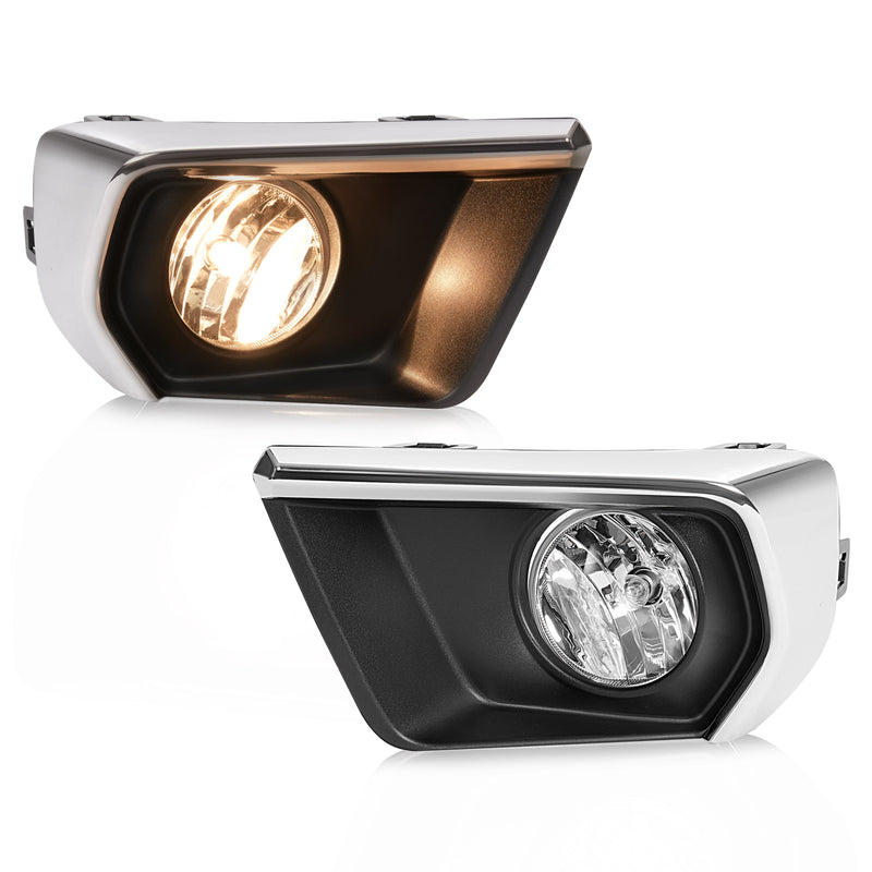 Clear Fog Lights with Chrome Bezel Wires Switch for Chevrolet Colorado 2021-2022