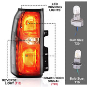 DURAFORCE LED Tail Light Brake Lamp Driver Side Left for Chevy 2015-2020 Tahoe Suburban