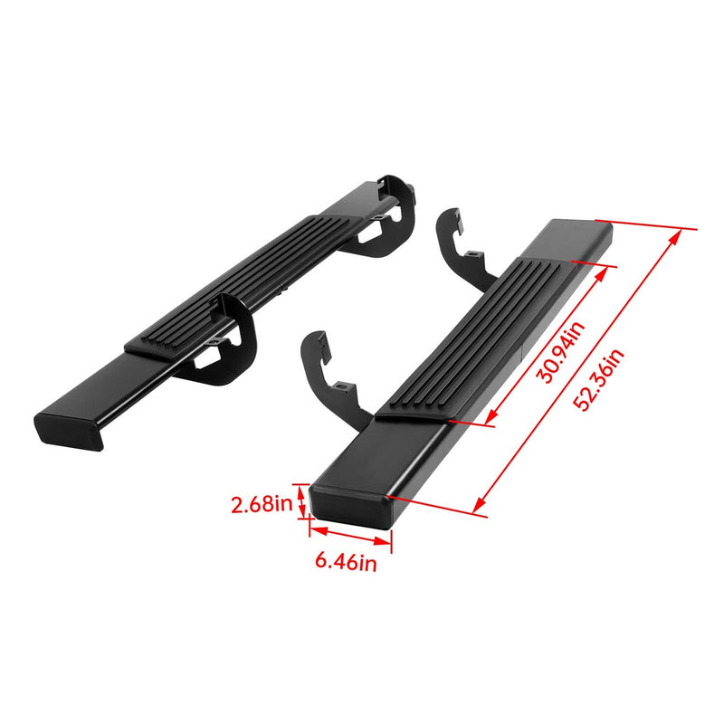 DURAFORCE Side Step Bar Running Boards Black for Silverado Sierra 2019-2025 Regular Cab
