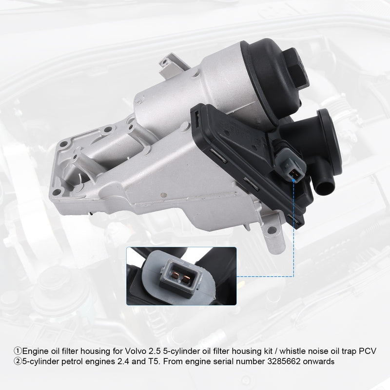 31338685 Oil Filter Housing fits Volvo S40 V50 S60 V60 XC60 XC70 C70 C30 04-16