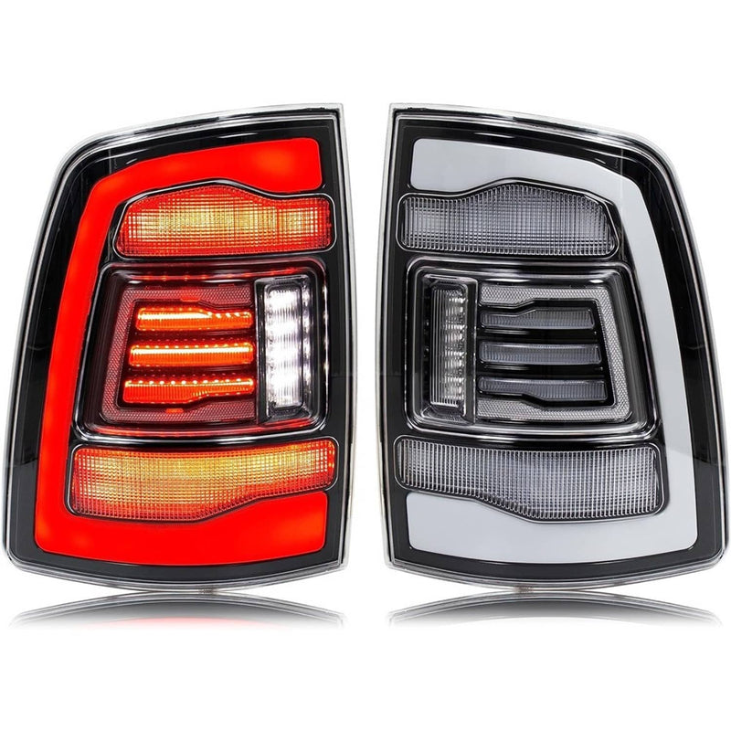 LED Tail Light Pair Clear Lens for Dodge Ram 1500 2500 3500 2009-2018 Rear