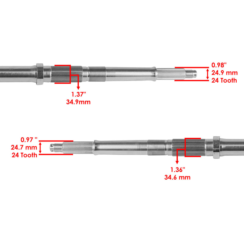 Rear Axle Shaft And Wheel Hub for Honda TRX300 Fourtrax 300 2X4 1992-2000
