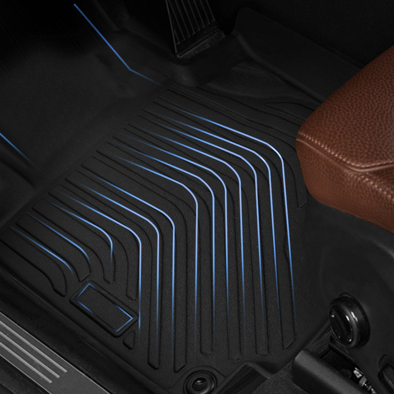 3PCS Floor Mats for 2012-16 Honda CR-V TPE Rubber All Weather 2 Row Liners