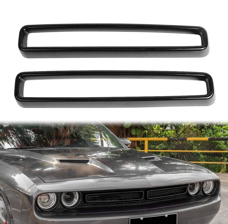 Front Grill Mesh Grille Inserts Trim for Dodge Challenger 2015-2022