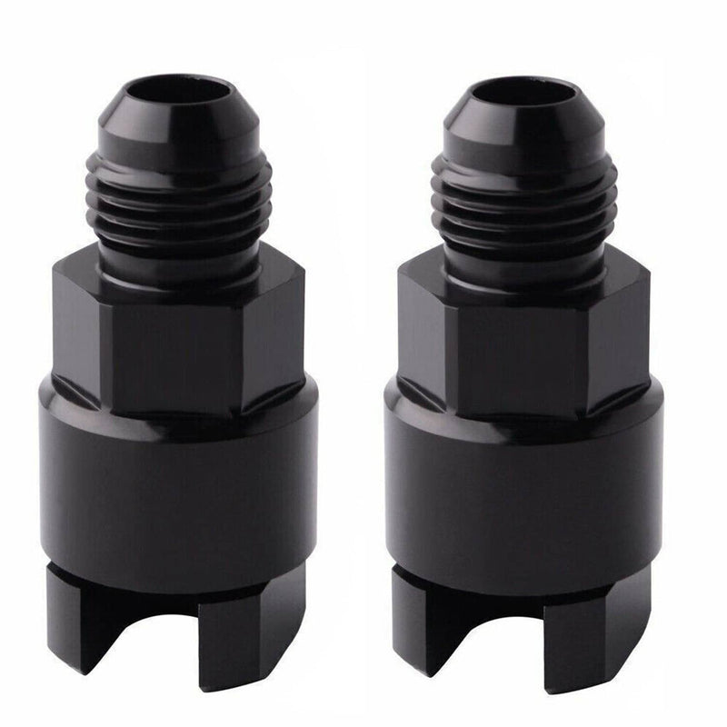 6AN AN6 to 3/8 GM Quick Connect EFI Female Fuel Adapter Fitting LS 2PC