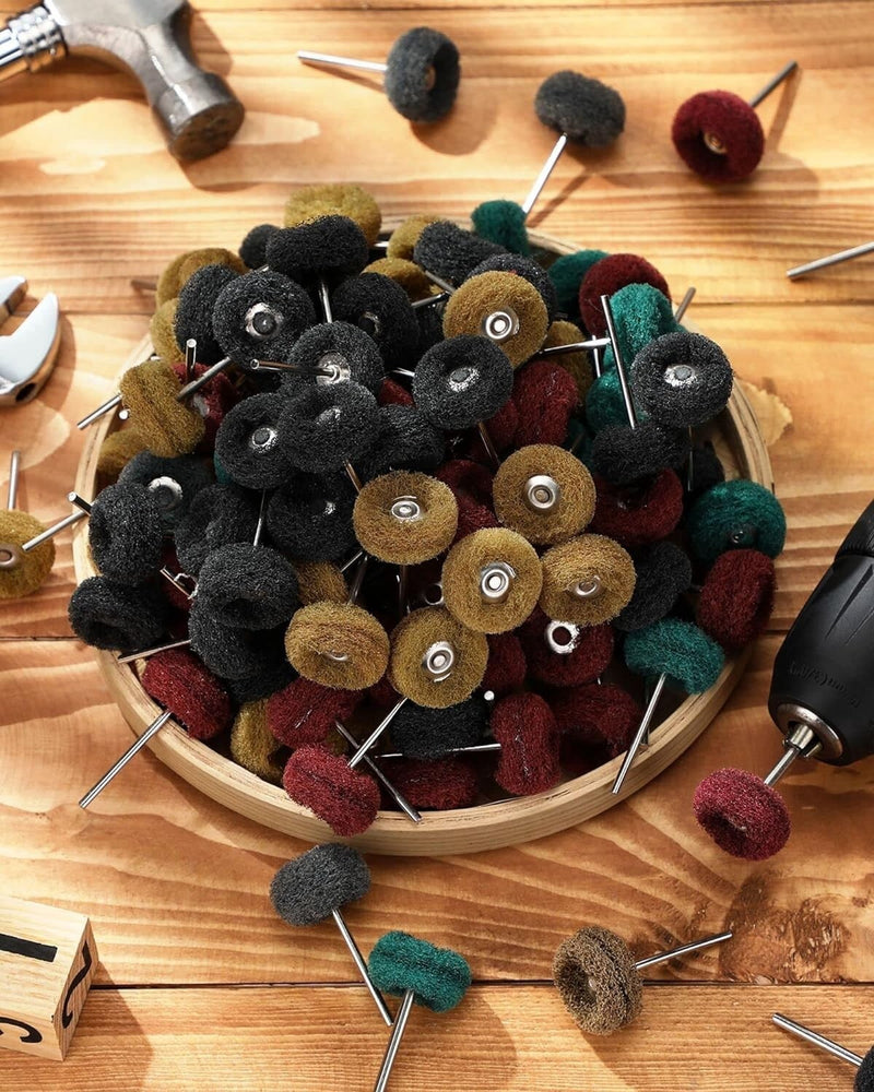 Abrasive Metal Polishing Buffing Wheel Burr Kit 80x for Dremel Rotary Tool Set