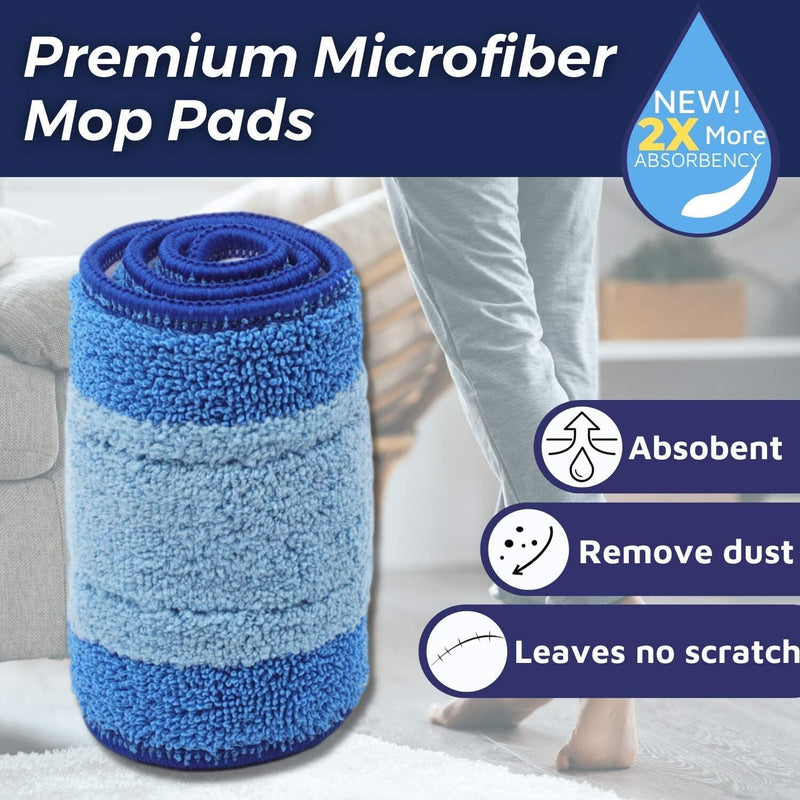 3Pcs Microfiber Cleaning Refill Pads for Bona Mop 18 Inch Reusable Tools
