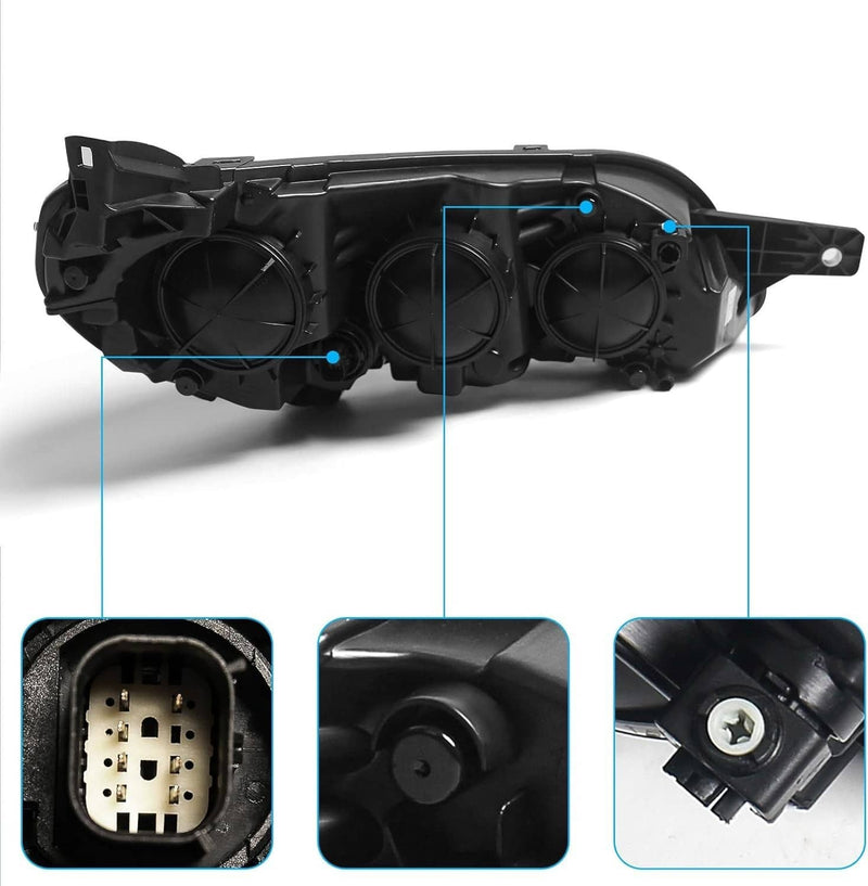 Left Driver Side Halogen Headlight for 2023-2026 Dodge Ram Promaster 1500 2500