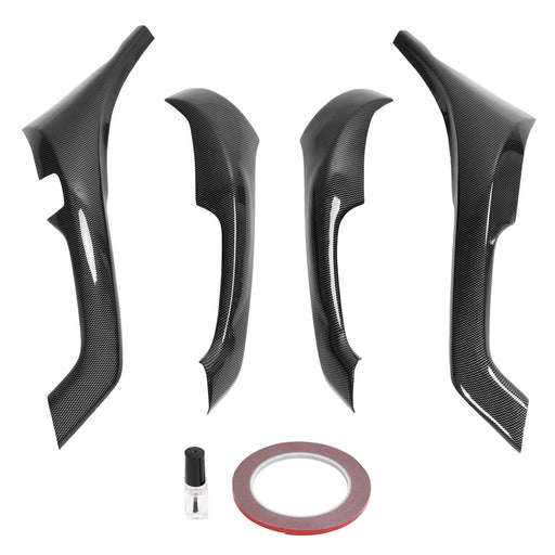 DURAFORCE Interior Door Armrest Cover Trim for Acura TSX 2009-2014 Carbon Look 4Pcs