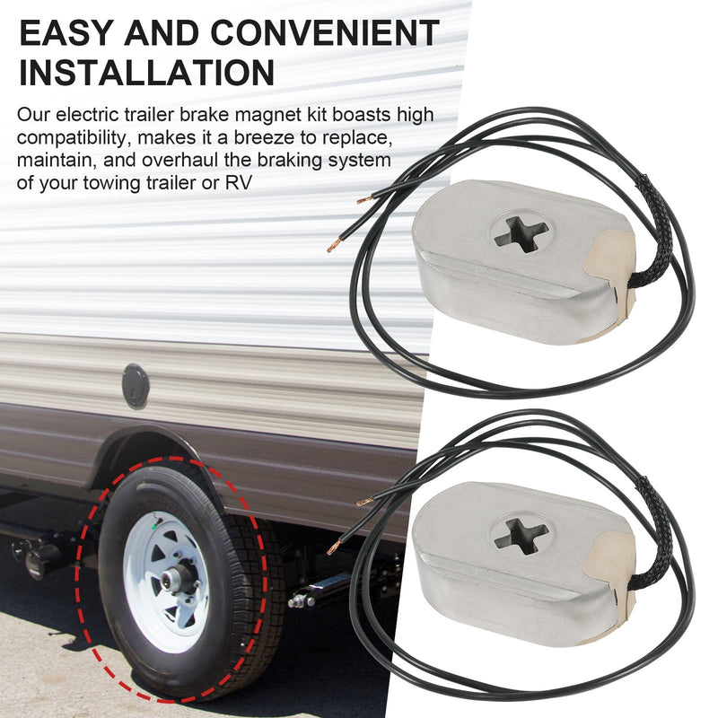 21025 Electric Trailer Brake Magnet Kit Fits 5,200-7,000 lbs Axles 2PCS