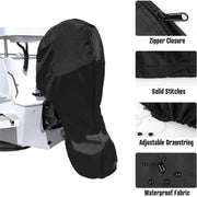 DURAFORCE Boat Motor Cover High Density Waterproof Outboard Engine 30-60 HP Black