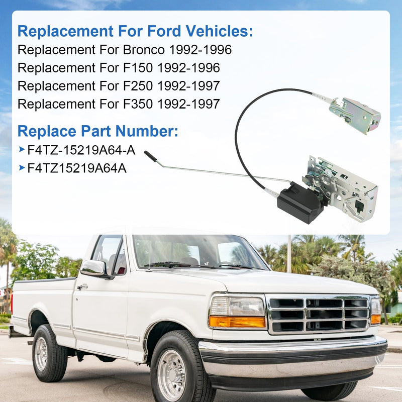 Door Lock Latch with Cable Rod Kit for Ford F-Series Front Left Right 92-97