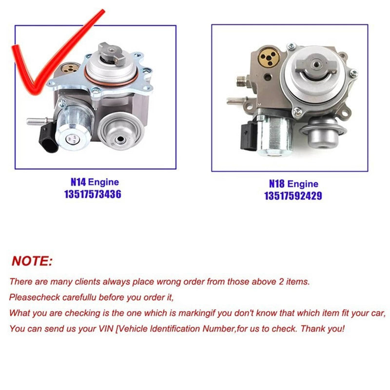 High Pressure Fuel Pump for BMW MINI Cooper S Turbocharged R55 R56 R57 R58
