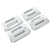 DURAFORCE Door Handle Cover for Ford F-150 F150 4DR Crew Cab 2004-2014 Chrome ABS Keypad
