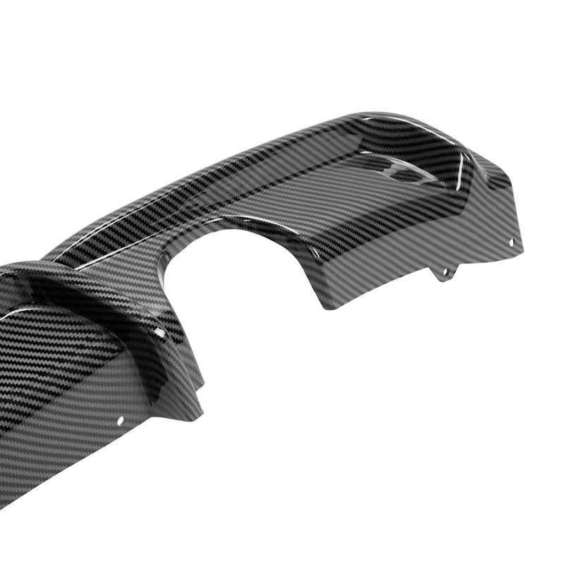 DURAFORCE Rear Bumper Lip Diffuser LED Light for BMW F30 F31 M Sport 2012-18 Carbon Style