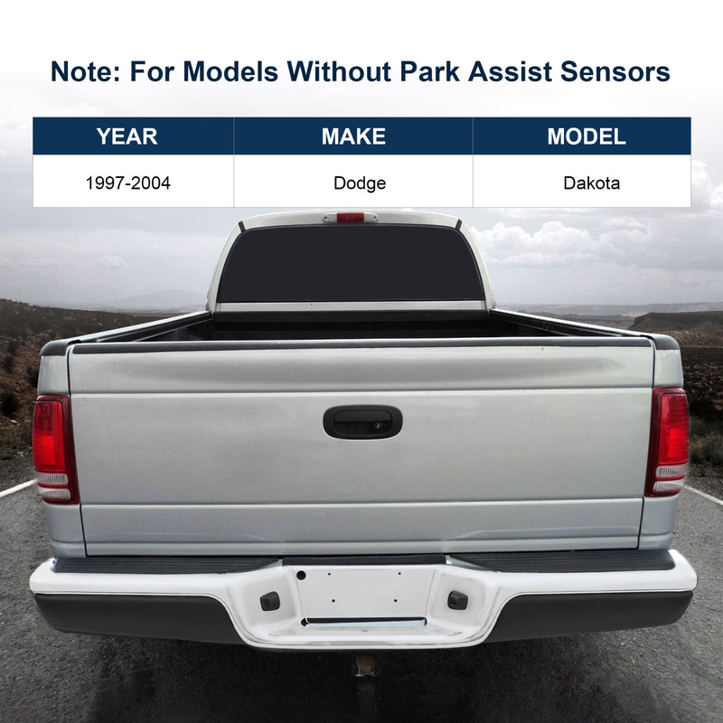 Rear Step Bumper Assembly Chrome Steel for Dodge Dakota 1997-2004 Fit