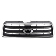 DURAFORCE Front Chrome Shell Grille with Gray Insert for Subaru Forester 2003-2005