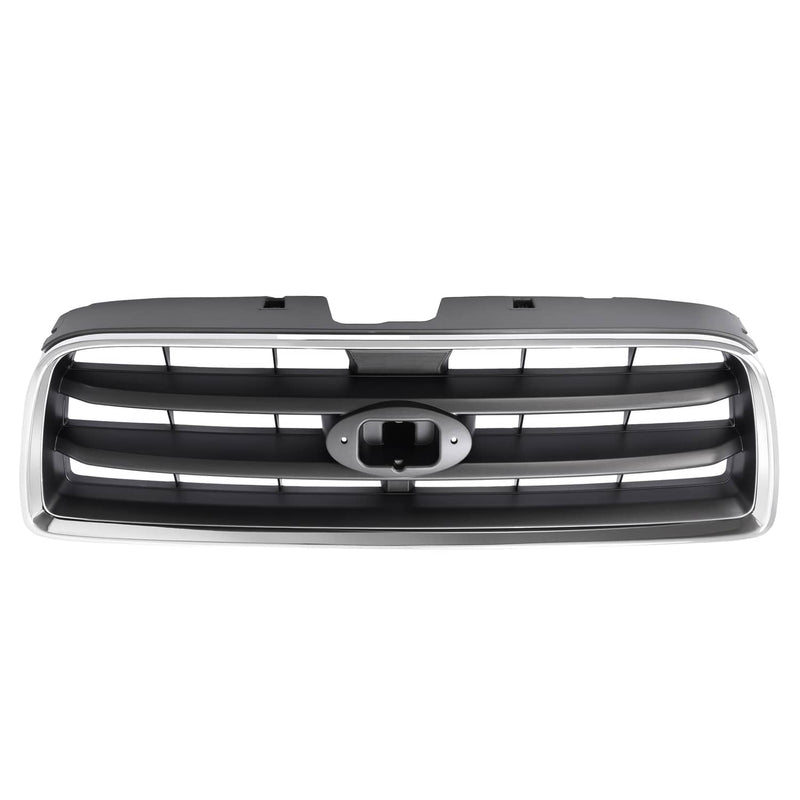 DURAFORCE Front Chrome Shell Grille with Gray Insert for Subaru Forester 2003-2005