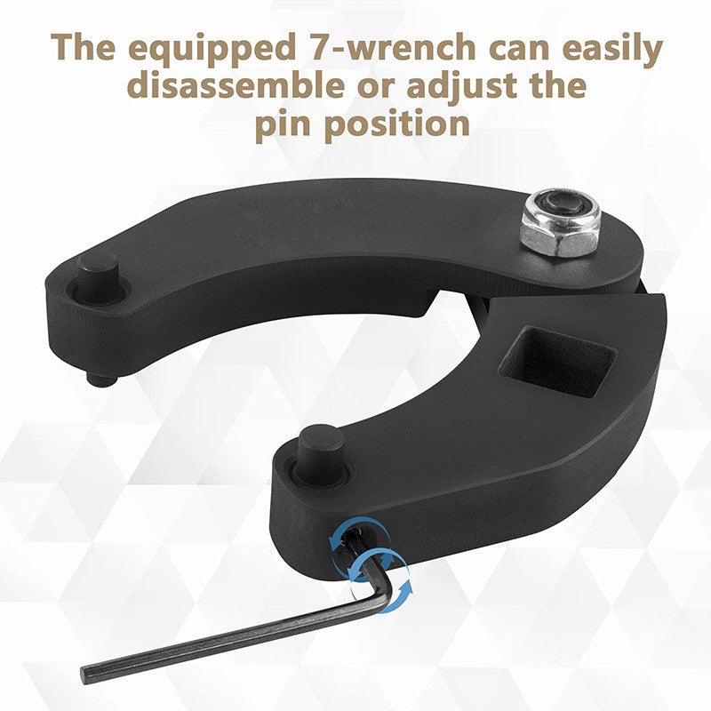 1266 +7463 Adjustable Gland Nut Wrench Spanner Tool Set for Hydraulic Cylinder