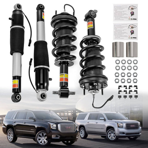 DURAFORCE Front Rear Shock Strut Assys for Chevrolet Suburban Tahoe 2015-2020 4 Pieces