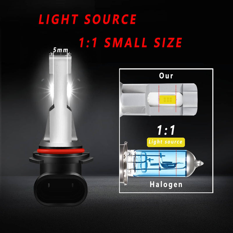 6000K LED Headlight Bulb High Low Light for Honda Civic Sedan 4-Door